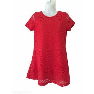 Nadasha Red Open Lace Mini Dress Size M *SALE*